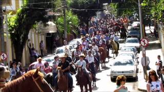 Festa da Santa Cruz  Desfile dos Cavalheiros  Brotas SP  Serra do Itaqueri [upl. by Aiyot]