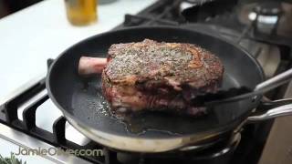 Jamie Oliver  How to steak [upl. by Nevet]