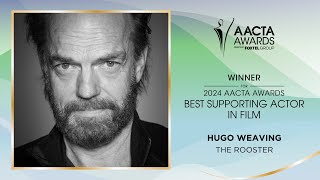 Hugo Weaving The Rooster wins the AACTA Award for Best Supporting Actor in Film [upl. by Nosreme830]