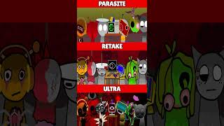 Incredibox Sprunki Parasite VS Retake VS Ultra MIX HORROR VERSION [upl. by Anait]