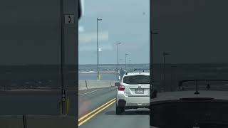 Prince Edward Island Confederation Bridge shorts vlog bridge shortsvlog shortvideo longest [upl. by Lledniw]