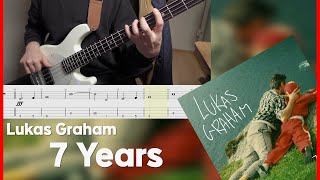 Lukas Graham  7 Years Bass cover Tab [upl. by Eilegna316]