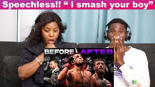 OUR FIRST TIME WATCHING BEFORE and AFTER Fighting Khabib Nurmagomedov REACTION [upl. by Pump]