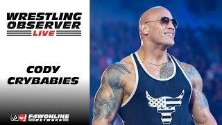 The Rock goes after Cody crybabies  Wrestling Observer Live [upl. by Alemaj]