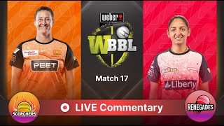 🔴 WBBL Live Perth Scorchers vs Melbourne Renegades  1st Innings Live Commentary amp Score Updates [upl. by Lia]