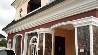 Stucco Paint Application Process Jos Plateau [upl. by Jak]