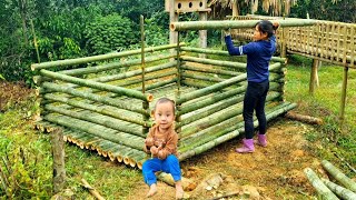 Design of a simple but sturdy bamboo pig pen  Bàn Thị Chạn [upl. by Anma200]