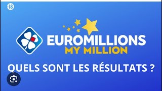 EUROMILLION RÉSULTAT TIRAGE GAGNANT DU VENDREDI 8 AOÛT [upl. by Niwle]