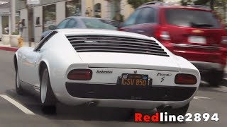 Eddie Van Halens Rare Lamborghini Miura S in the Streets of Beverly Hills [upl. by Kruse]