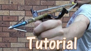 How To Make A 45 Pound PVC Slingbow for 5 Zommbie Defence  fishing  compact [upl. by Vitek]