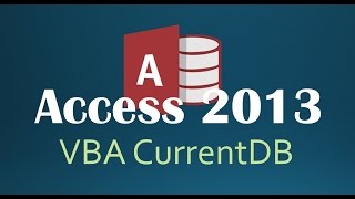 42 VBA  CurrentDB Programming In Access 2013 [upl. by Aivatnwahs]