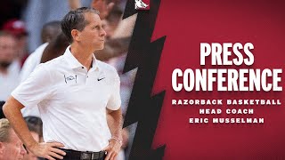 Press Conference Head Coach Eric Musselman Alabama Postgame  RAZORBACK BASKETBALL [upl. by Dagall]