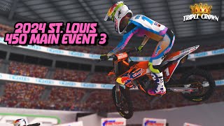 2024 rF Supercross 450 Main 3  Round 12  St Louis [upl. by Evslin334]