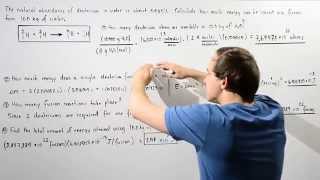 Nuclear Fusion of Deuterium Example [upl. by Johathan]