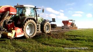 Fendt 716  John Deere 6620  work [upl. by Erialcyram]