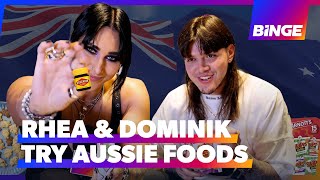 Rhea Ripley amp Dominik Mysterio try Aussie foods  WWE Superstars  Wrestling on BINGE [upl. by Dodwell]