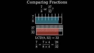 Which fraction is greater 78 or 2732 [upl. by Cozmo]