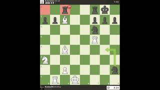 MateKnight Improvisation winchessgameinlessthan5minutes maxchess790 learnchesstrapin30seconds [upl. by Assirhc934]