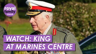 WATCH King Charles Visits Royal Marines Training Centre in Devon [upl. by Elatia]