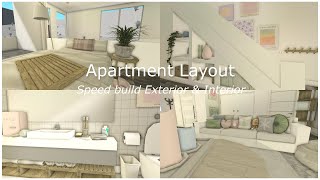 ✧ apartment layout  speedbuild  bloxburg speedbuild ✧ [upl. by Ausoj]