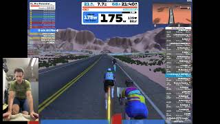 Zwift Academy 2024 Workout 1 FAIL 50 year old CATB zwift actor youtubevideo cycling [upl. by Iot]