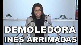 INES ARRIMADAS y su DEMOLEDOR MENSAJE a PUIGDEMONT y CONVERGENCIA por el CASO PALAU [upl. by Tnert]