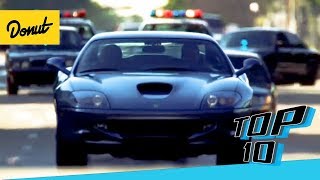 Top 10 Best Car Chases from the 00s  Donut Media [upl. by Coffeng]