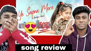 YE SAPNE MERE  Anantya Anand  Official Music Video reaction  MyMissAnand MMAOriginals [upl. by Krawczyk]