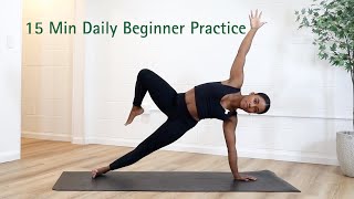 15 Min Yoga Flow for Full Body Strength  Daily Beginner Practice [upl. by Cleodal614]