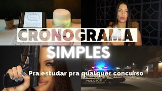 Como Montar Cronograma de Estudos para Concurso Simples e Eficaz [upl. by Eidassac]