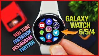 Galaxy Watch 6 5 amp 4Youtube Instagram Facebook Twitter Walkie Talkie [upl. by Opportuna119]