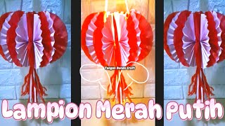 Cara membuat lampion dari kertas  Hiasan Lampion Kemerdekaan idekreatif lampion diy kerajinan [upl. by Shep]