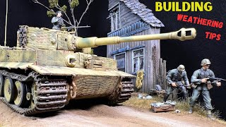 Tiger 1 Takom mid production tank DIORAMA 135 EASTERN FRONT WW2 model kit building tutorial Big Box [upl. by Petromilli675]