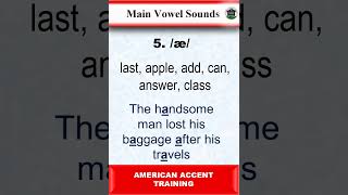 The Main Vowel Sounds æ and ɑ  American English Pronunciations english englishpronunciation [upl. by Rianon]