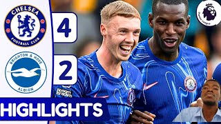 Chelsea vs Brighton 42  Highlights amp Goals  Premier League 202425 [upl. by Desberg]