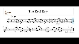 The Keel Row Violin Tempo 6080100 Honeyman Tutor l V4 Violin l Sibin S S [upl. by Burny]