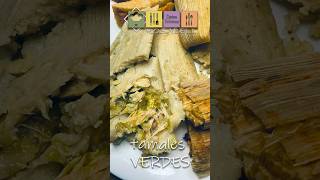 COCINA FÁCIL  TAMALES VERDES tamales salsaverde 1minuto [upl. by Llednek982]