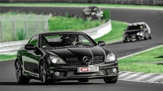 Mercedes Benz SLK 55 AMG onboard auf der Nordschleife Nürburgring Touristenfahrt Testfahrt Test [upl. by Aicilanna]