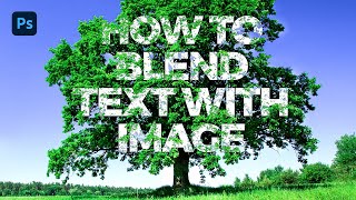 How To Blend Text in Photoshop  Blending Options in Photoshop [upl. by Lovett510]