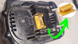 How to repair broken yellow connector for Makita battery terminal replacement step by step manual [upl. by Deryl]