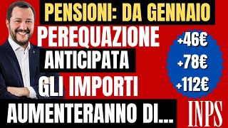 ✅PENSIONI CAMBIAMENTI IMPORTANTI DA GENNAIO RIVALUTAZIONE 6 📈 PEREQUAZIONE ANTICIPATA altro 💰 [upl. by Aicenet]