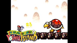 Yoshi and Baby Mario enter the castle of Hookbill the Koopa Yoshis Island World 4 Part 8 [upl. by Briano124]