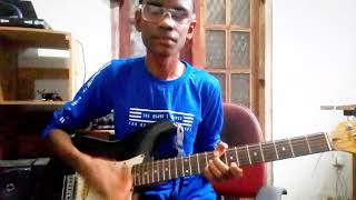 Sarath Sandé rayaka song lead guitar cover [upl. by Allenotna906]