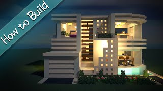 OSHACRA Part92 How to build Pure White Modern Houseおしゃクラ！真っ白なモダンハウスの作り方Minecraft [upl. by Tiphanie]