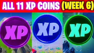 All XP COINS LOCATIONS IN FORTNITE SEASON 3 Chapter 2 WEEK 6 [upl. by Anaher]