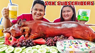 WHOLE LECHON BABOY MUKBANG  mrhatgulaman2739 [upl. by Hibbert]