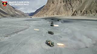 Indian Armys Northern Command conducted live firing drills of Pinaka amp Grad MLRS in Eastern Ladakh [upl. by Enenaj]