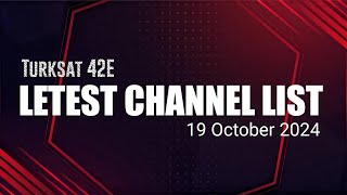 Turksat 42e channel list 2024  turksat 42e latest update  turksat new channel added [upl. by Cogswell934]