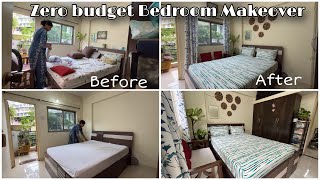 Zero Budget Indian Bedroom Makeover Extreme Bedroom Makeover  Small bedroom Makeover bedroomdecor [upl. by Haletta989]