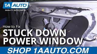 Car Window Stuck Down  How to Fix Power Window [upl. by Aniv990]